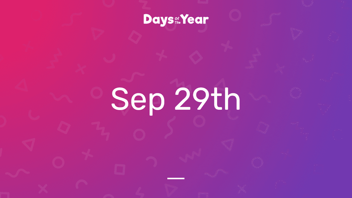 National Holidays on September 29th, 2024 Days Of The Year