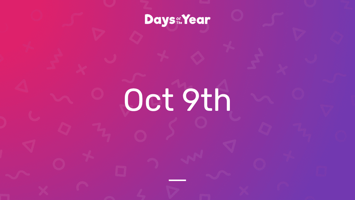 National Holidays on October 9th, 2024 Days Of The Year