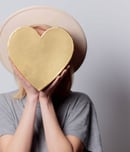 gold heart day