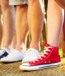 international red sneakers day
