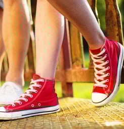 international red sneakers day