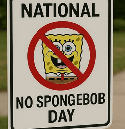 National No Sponge Bob Day