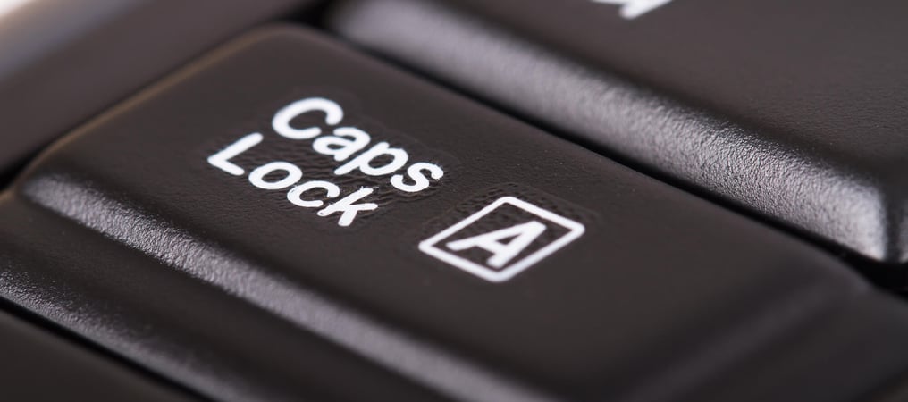 Caps Lock Day (22nd October) Days Of The Year