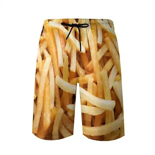 French fry swimming trunks