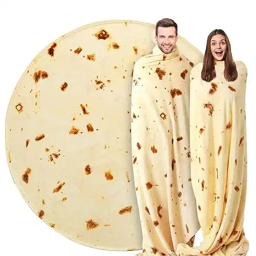 Giant tortilla picnic blanket