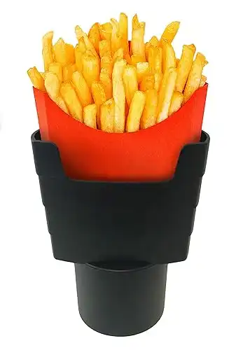 'Fries on the Fly' universal Car French fry holder