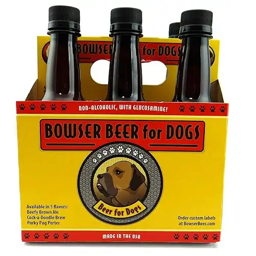 Meat flavour beer for dogs