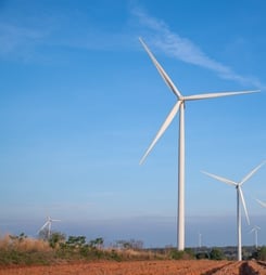 Field of electric windmill ecological