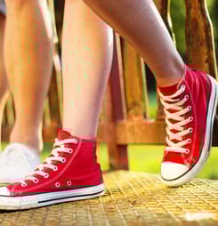 international red sneakers day